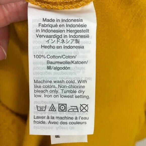 NWT Madewell Texture Thread Yellow Mini Dress Button Down Size XXS New With Tags - Picture 7 of 10